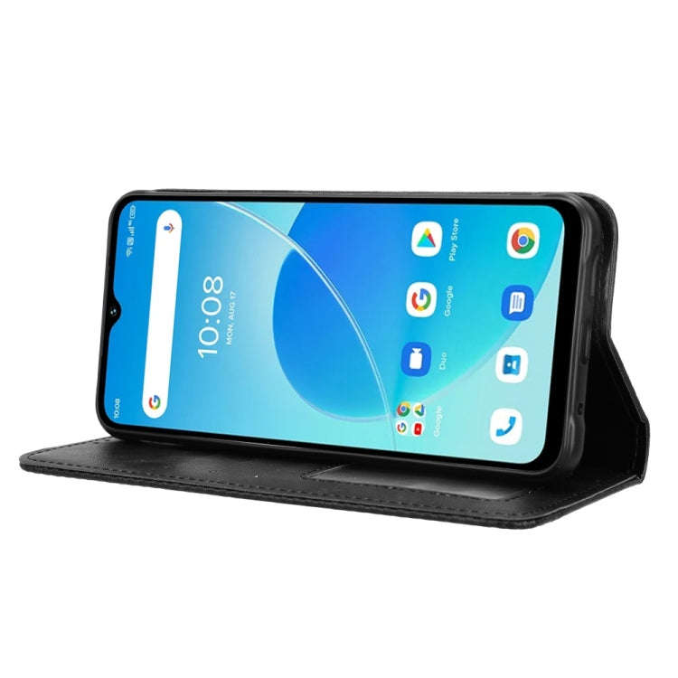For Umidigi G5 / G5A Magnetic Buckle Retro Texture Leather Phone Case(Black)