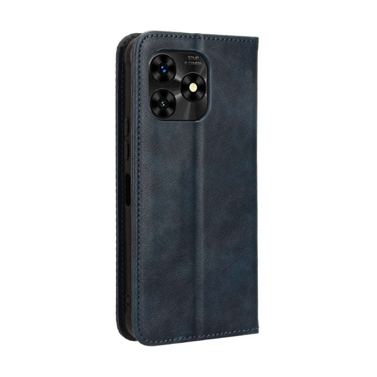 For Umidigi G5 / G5A Magnetic Buckle Retro Texture Leather Phone Case(Blue)