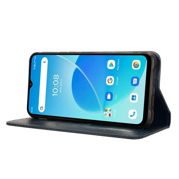 For Umidigi G5 / G5A Magnetic Buckle Retro Texture Leather Phone Case(Blue)