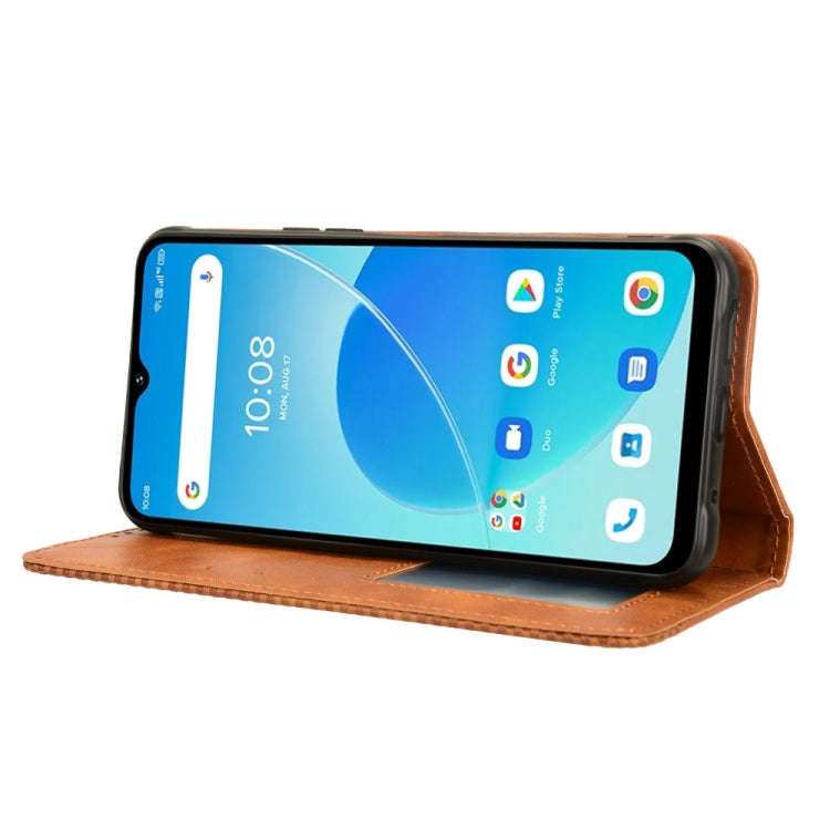 For Umidigi G5 / G5A Magnetic Buckle Retro Texture Leather Phone Case(Brown)