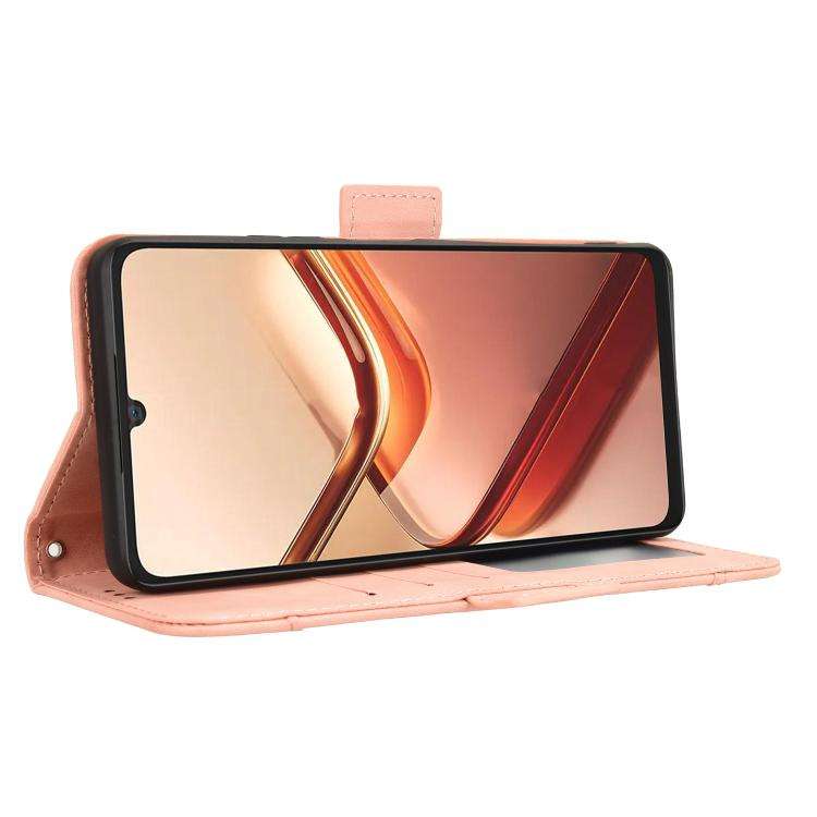 For Doogee Note 58 / Note 58 Pro Skin Feel Calf Texture Card Slots Leather Phone Case(Pink)