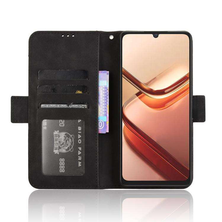 For Doogee Note 58 / Note 58 Pro Skin Feel Calf Texture Card Slots Leather Phone Case(Black)