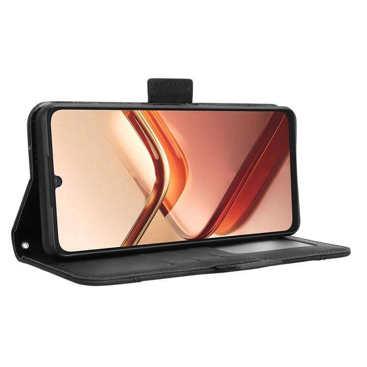 For Doogee Note 58 / Note 58 Pro Skin Feel Calf Texture Card Slots Leather Phone Case(Black)
