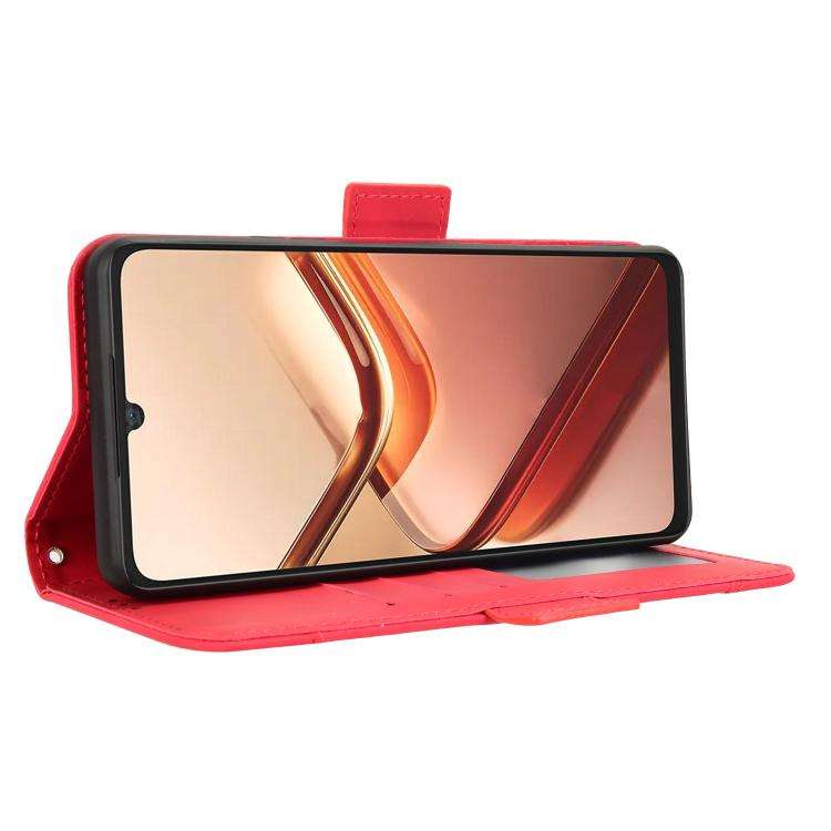 For Doogee Note 58 / Note 58 Pro Skin Feel Calf Texture Card Slots Leather Phone Case(Red)