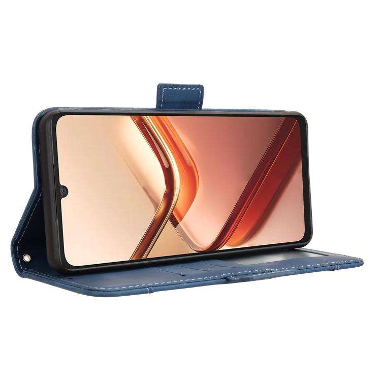 For Doogee Note 58 / Note 58 Pro Skin Feel Calf Texture Card Slots Leather Phone Case(Blue)