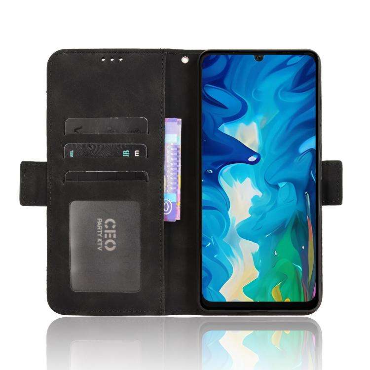For Doogee Note 59 / Note 59 Pro Skin Feel Calf Texture Card Slots Leather Phone Case(Black)
