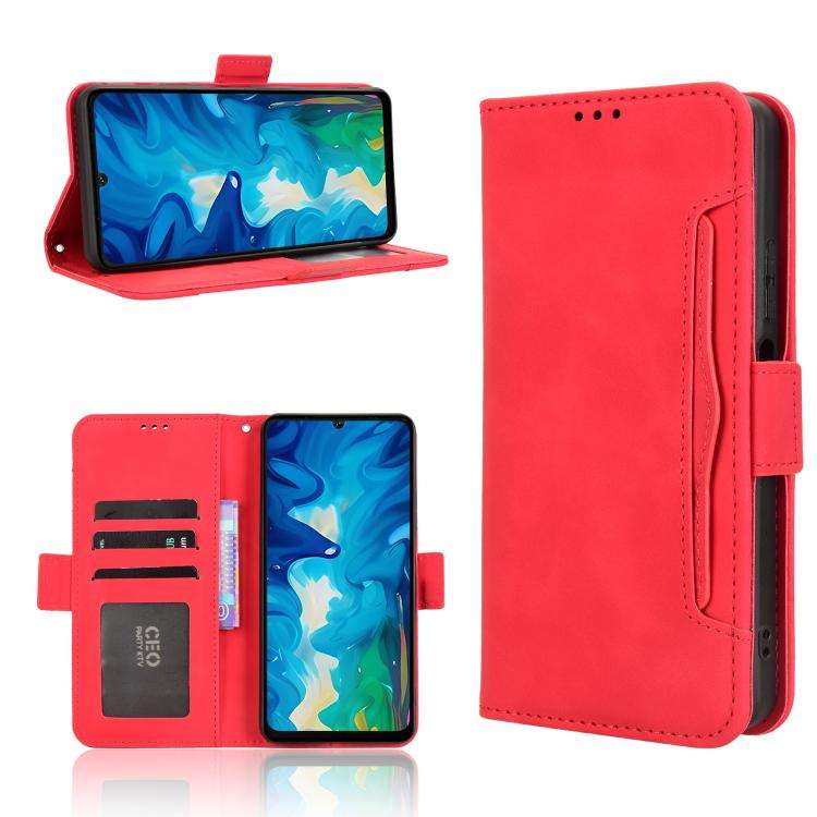 For Doogee Note 59 / Note 59 Pro Skin Feel Calf Texture Card Slots Leather Phone Case(Red)