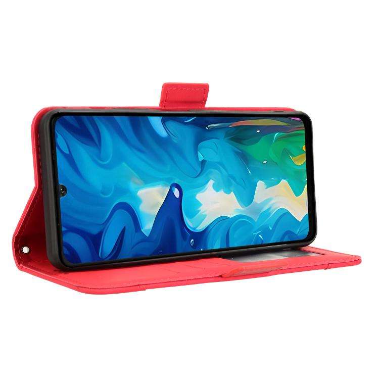 For Doogee Note 59 / Note 59 Pro Skin Feel Calf Texture Card Slots Leather Phone Case(Red)