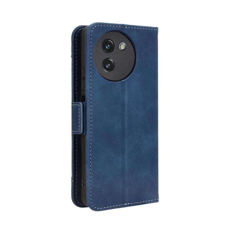 For Doogee Note 59 / Note 59 Pro Skin Feel Calf Texture Card Slots Leather Phone Case(Blue)