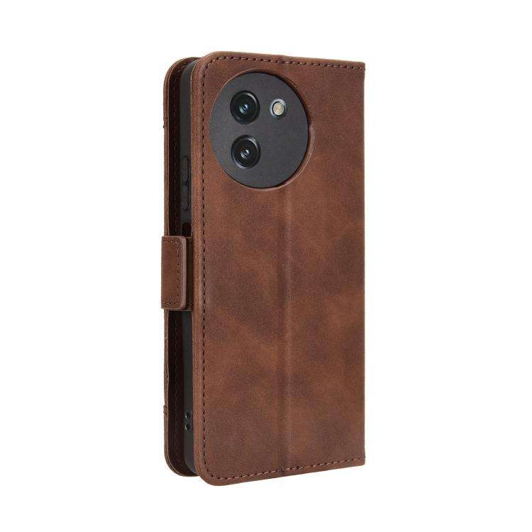 For Doogee Note 59 / Note 59 Pro Skin Feel Calf Texture Card Slots Leather Phone Case(Brown)