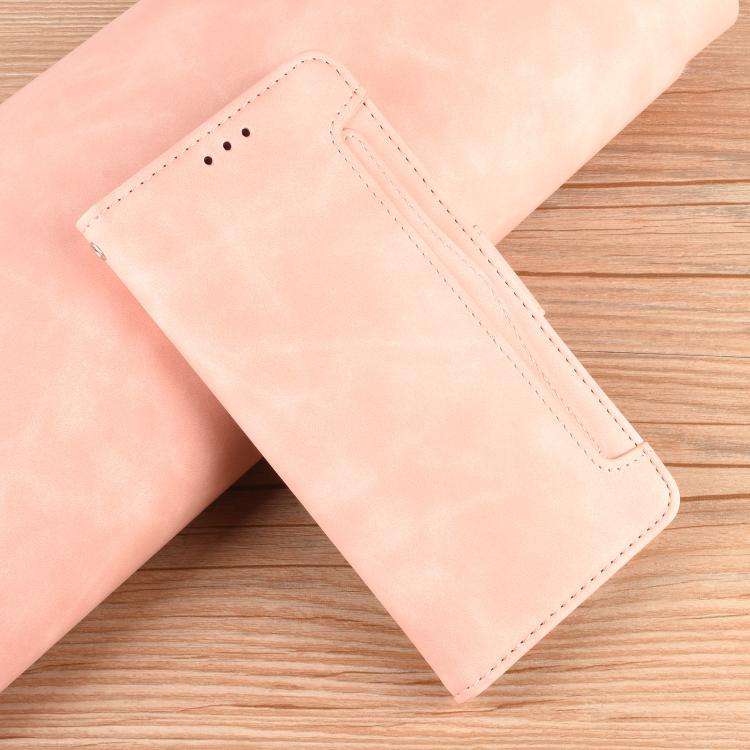 For Doogee Note 56 / Note 56 Pro Skin Feel Calf Texture Card Slots Leather Phone Case(Pink)