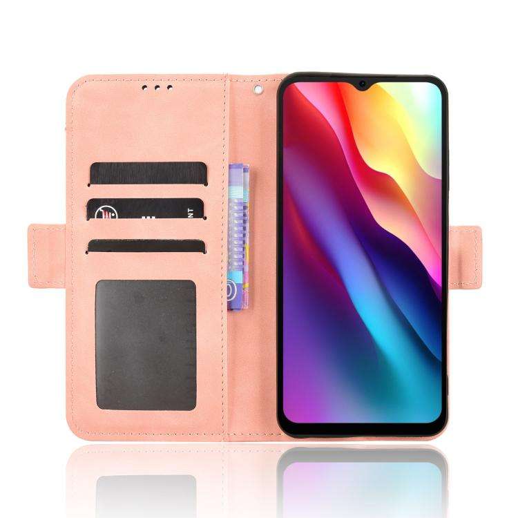 For Doogee Note 56 / Note 56 Pro Skin Feel Calf Texture Card Slots Leather Phone Case(Pink)