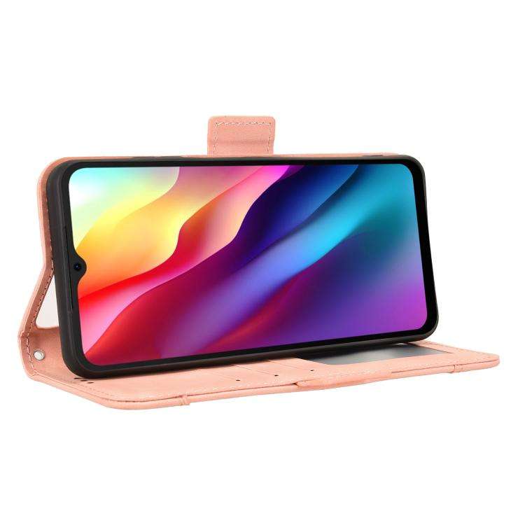 For Doogee Note 56 / Note 56 Pro Skin Feel Calf Texture Card Slots Leather Phone Case(Pink)