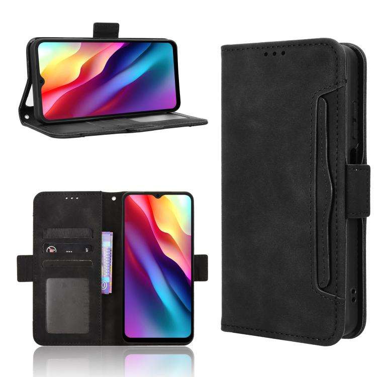For Doogee Note 56 / Note 56 Pro Skin Feel Calf Texture Card Slots Leather Phone Case(Black)