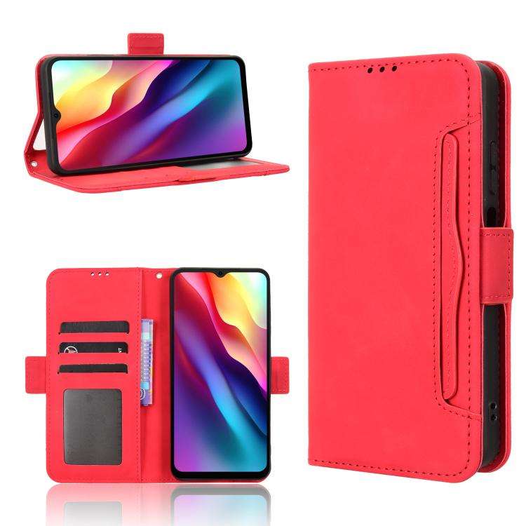 For Doogee Note 56 / Note 56 Pro Skin Feel Calf Texture Card Slots Leather Phone Case(Red)