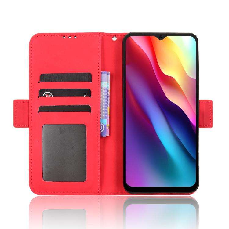 For Doogee Note 56 / Note 56 Pro Skin Feel Calf Texture Card Slots Leather Phone Case(Red)