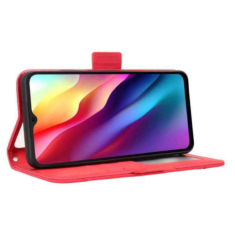 For Doogee Note 56 / Note 56 Pro Skin Feel Calf Texture Card Slots Leather Phone Case(Red)