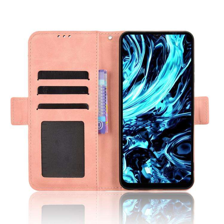 For Doogee Note 56X / Note 56X Pro Skin Feel Calf Texture Card Slots Leather Phone Case(Pink)