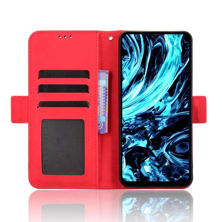 For Doogee Note 56X / Note 56X Pro Skin Feel Calf Texture Card Slots Leather Phone Case(Red)
