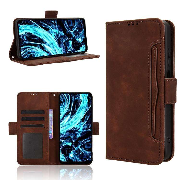 For Doogee Note 56X / Note 56X Pro Skin Feel Calf Texture Card Slots Leather Phone Case(Brown)