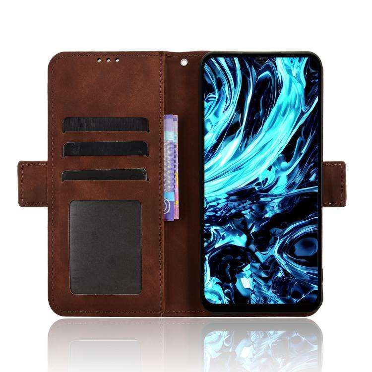 For Doogee Note 56X / Note 56X Pro Skin Feel Calf Texture Card Slots Leather Phone Case(Brown)