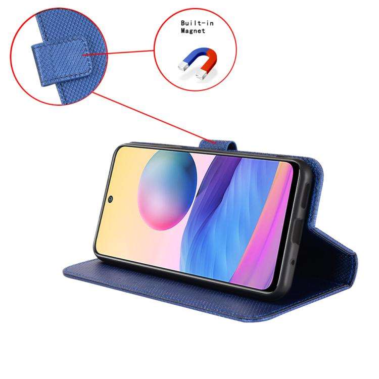 For Doogee Note 58 / Note 58 Pro Diamond Texture Leather Phone Case(Blue)