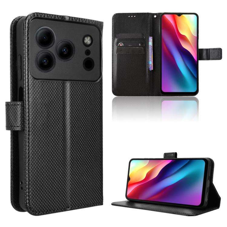 For Doogee Note 56 / Note 56 Pro Diamond Texture Leather Phone Case(Black)
