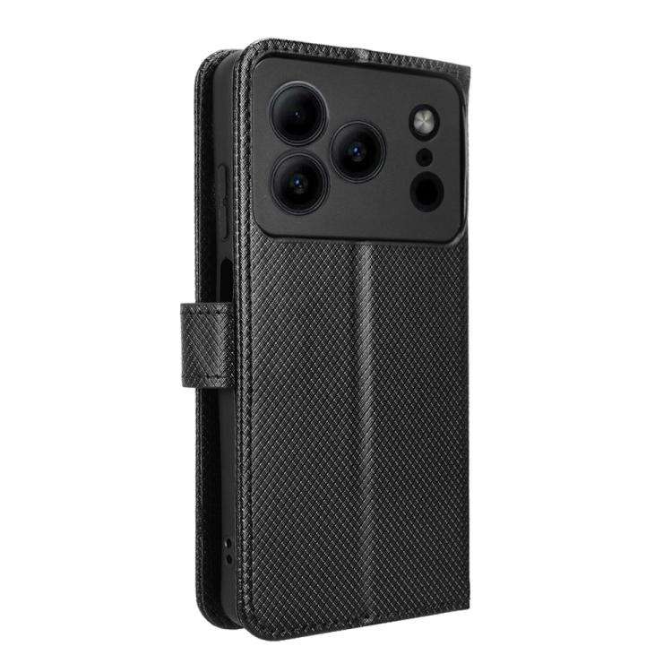 For Doogee Note 56 / Note 56 Pro Diamond Texture Leather Phone Case(Black)