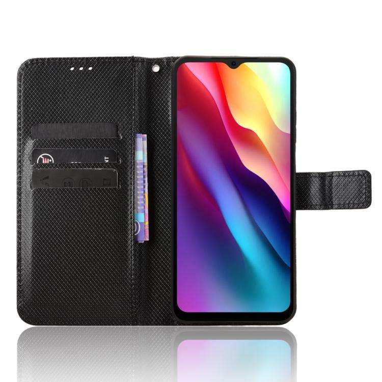 For Doogee Note 56 / Note 56 Pro Diamond Texture Leather Phone Case(Black)