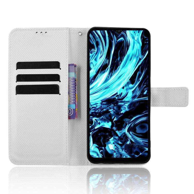 For Doogee Note 56X / Note 56X Pro Diamond Texture Leather Phone Case(White)