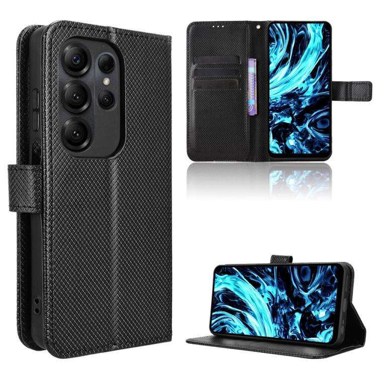 For Doogee Note 56X / Note 56X Pro Diamond Texture Leather Phone Case(Black)