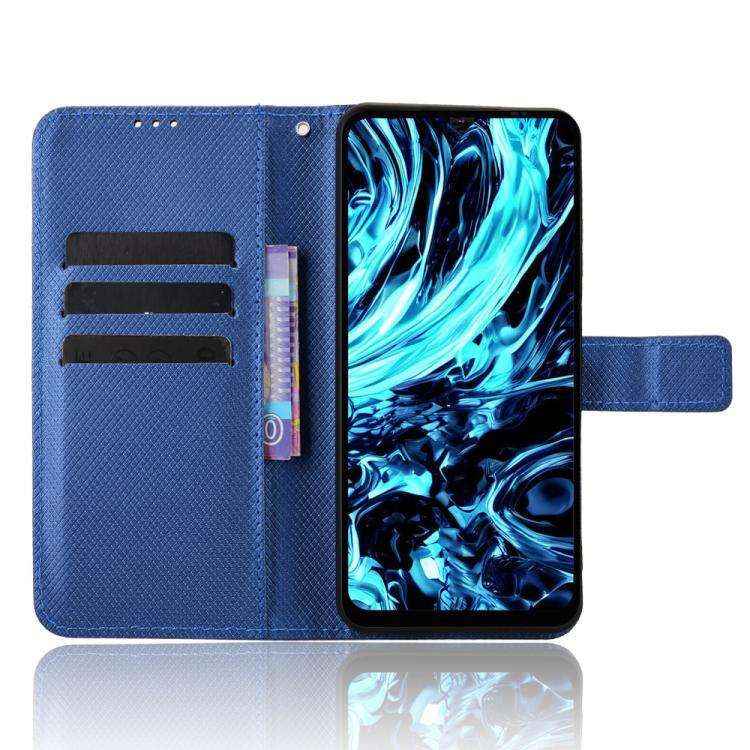 For Doogee Note 56X / Note 56X Pro Diamond Texture Leather Phone Case(Blue)