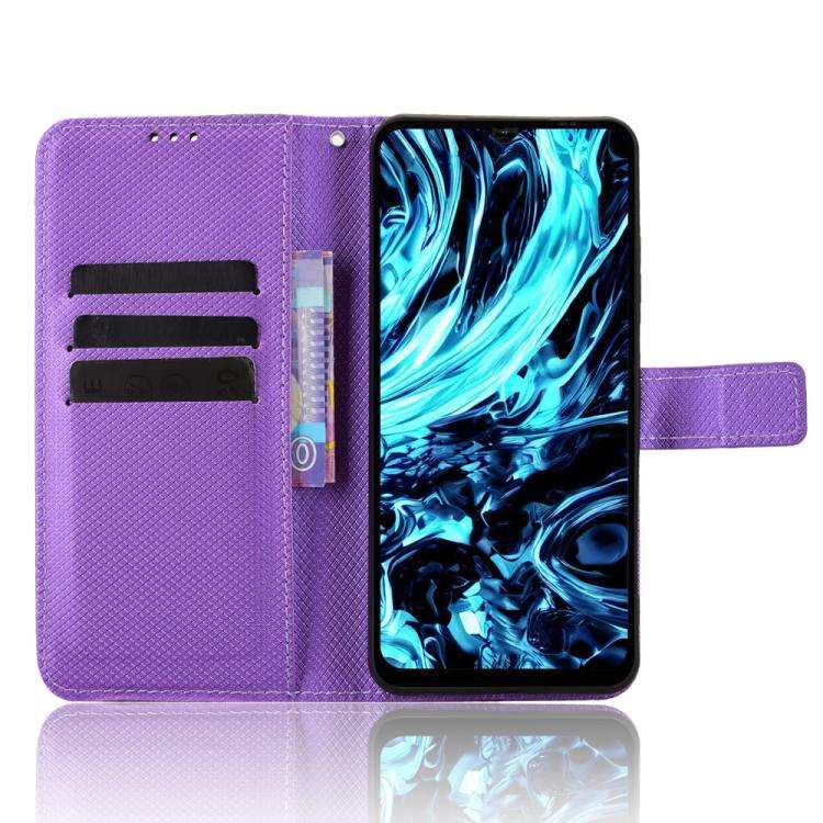 For Doogee Note 56X / Note 56X Pro Diamond Texture Leather Phone Case(Purple)