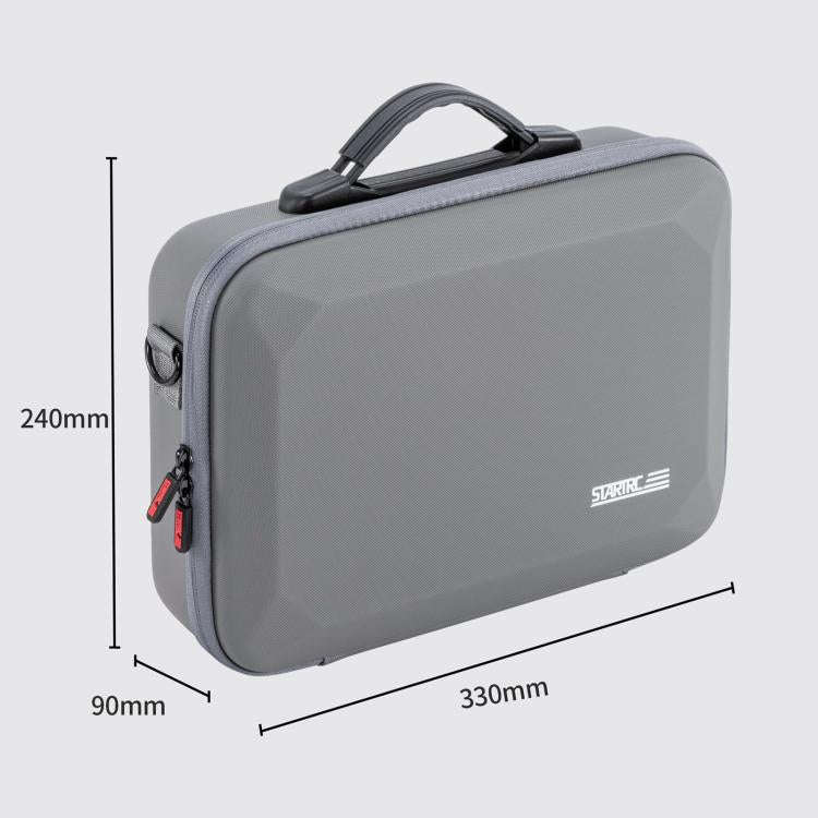 For DJI Mini 4 Pro / RC 2 with Screen STARTRC Shoulder Storage Bag PU Handbag(Grey)
