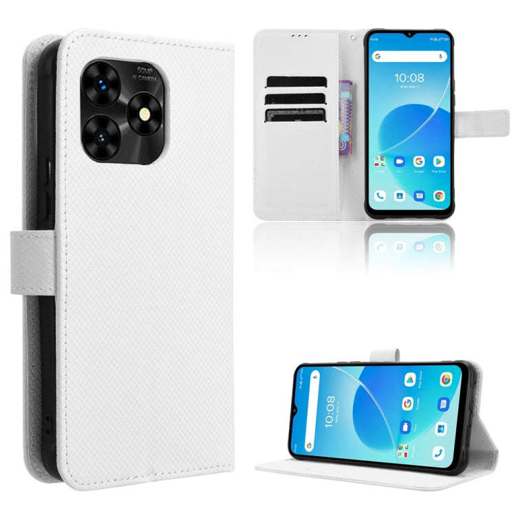 For Umidigi G5 / G5A Diamond Texture Leather Phone Case(White)