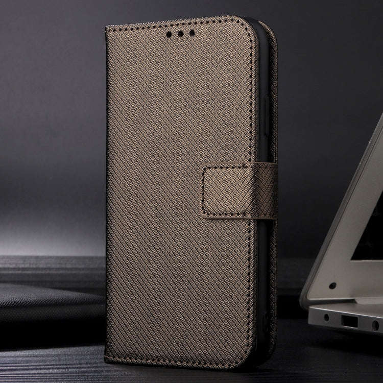 For Umidigi G5 / G5A Diamond Texture Leather Phone Case(Brown)