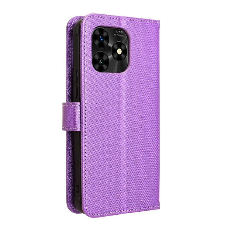 For Umidigi G5 / G5A Diamond Texture Leather Phone Case(Purple)
