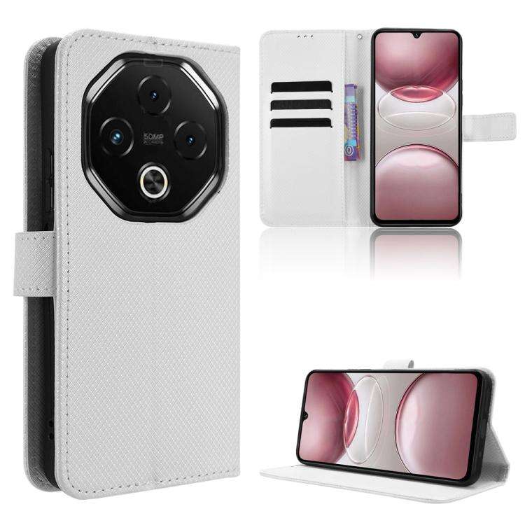 For Umidigi G100 5G 2025 / G100 Pro Diamond Texture Leather Phone Case(White)