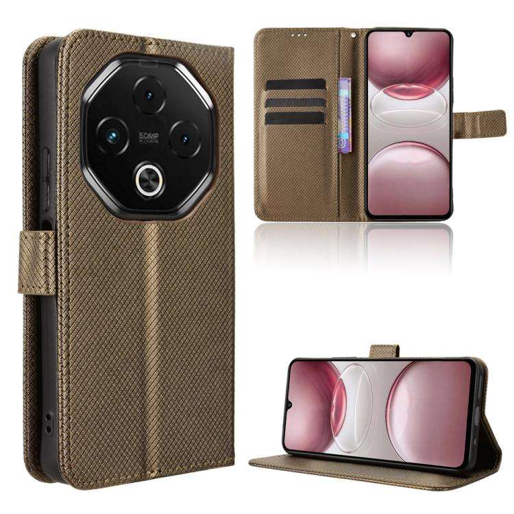For Umidigi G100 5G 2025 / G100 Pro Diamond Texture Leather Phone Case(Brown)