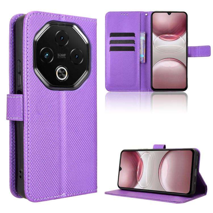 For Umidigi G100 5G 2025 / G100 Pro Diamond Texture Leather Phone Case(Purple)