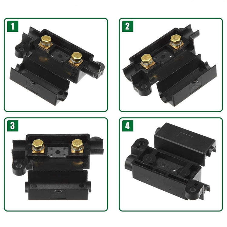 6 in 1 For Dual Battery Systems ANS Car Fuse Holder Fuse Box Kit, Current:100A