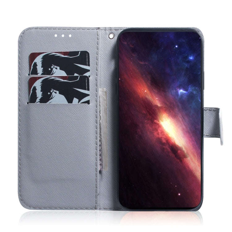 For Motorola Moto G04s / Moto E14 Coloured Drawing Flip Leather Phone Case(Pug)