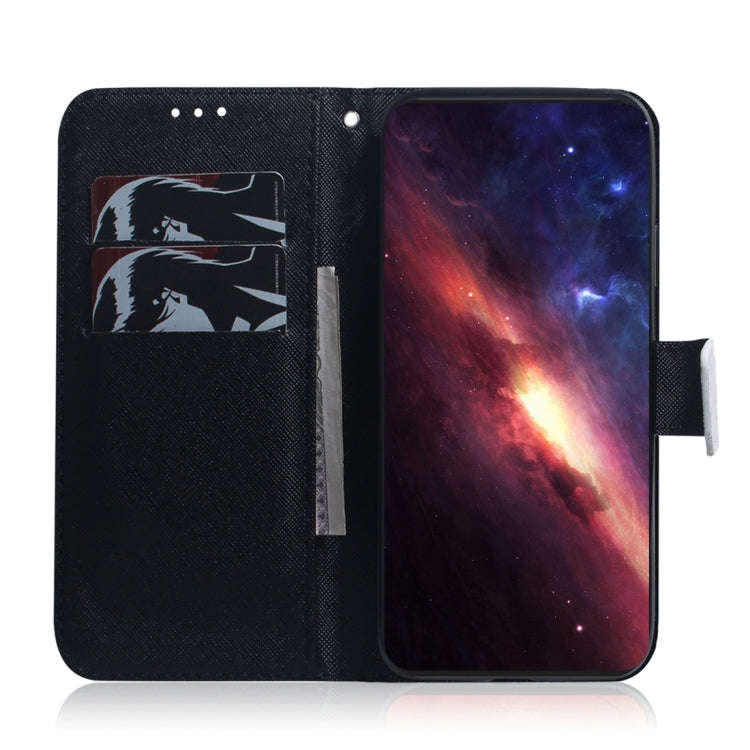 For Motorola Moto G04s / Moto E14 Coloured Drawing Flip Leather Phone Case(Panda)