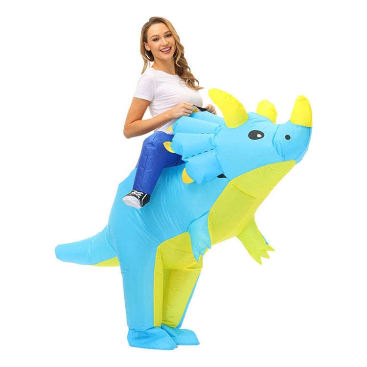 Halloween Dinosaur Inflatable Clothes Polyester 3D Cartoon Doll Clothing, Size:M(120-140cm)(Trice...