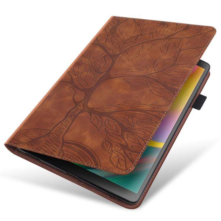 For Honor Pad 10 Life Tree Series Horizontal Flip Leather Tablet Case(Brown)