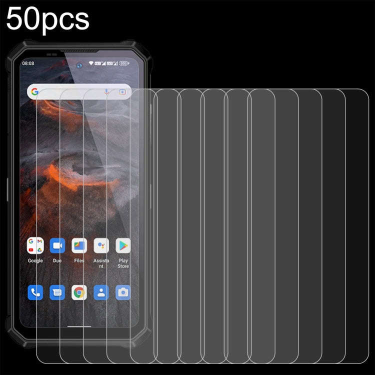 For Oukitel WP19 Pro 50pcs 0.26mm 9H 2.5D Tempered Glass Film