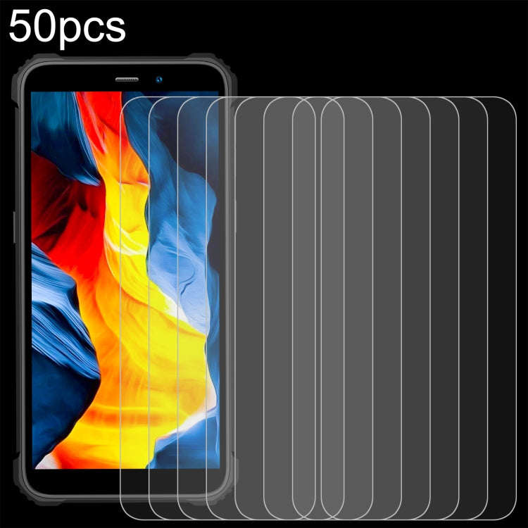 For Oukitel WP32 50pcs 0.26mm 9H 2.5D Tempered Glass Film