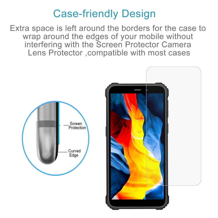 For Oukitel WP32 50pcs 0.26mm 9H 2.5D Tempered Glass Film
