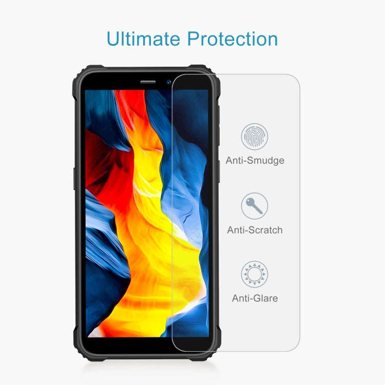 For Oukitel WP32 50pcs 0.26mm 9H 2.5D Tempered Glass Film