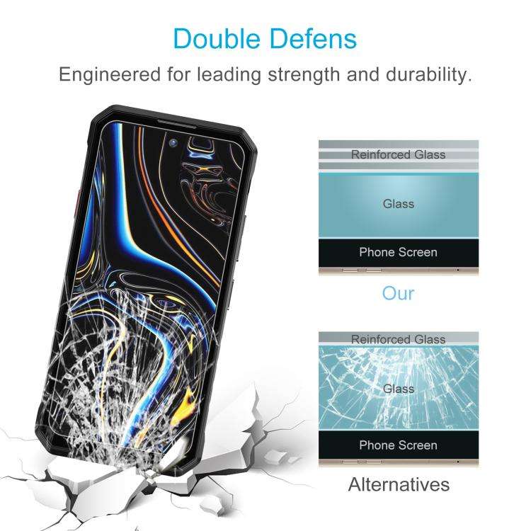 For Oukitel WP58 Pro 50pcs 0.26mm 9H 2.5D Tempered Glass Film